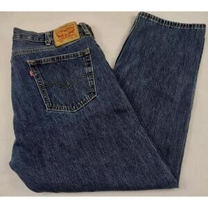 Levis 505 Mens 40x29 Blue Jeans Denim Five Pockets 100% Cotton EUC